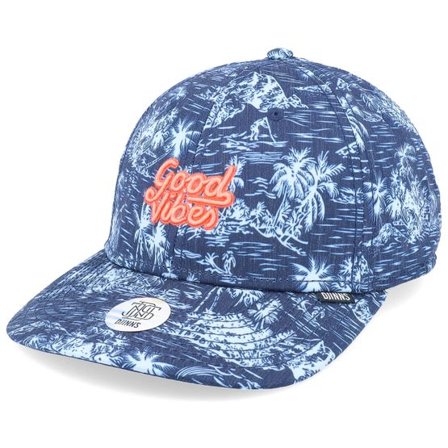 Djinns - Blå adjustable Keps - Truefit 2.0 Good Aloha Navy Adjustable @ Hatstore