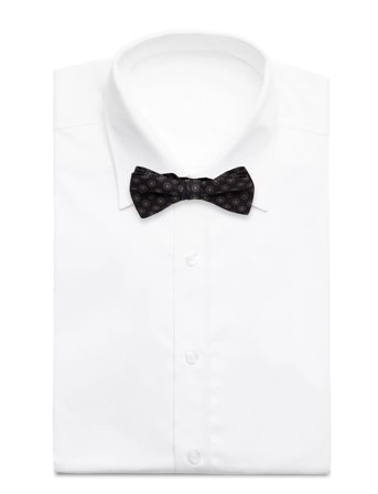 Lindbergh Black Bow Tie With Pattern - Navy - ONE SIZE