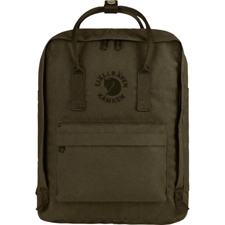 Fjällräven Re-Kånken in Dark Olive, Polyester