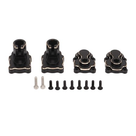 Messingportalaksel Høy Polering Presis Kompakt Svart Passer Til 1/24 FMS FCX24 Fjernkontrollbil