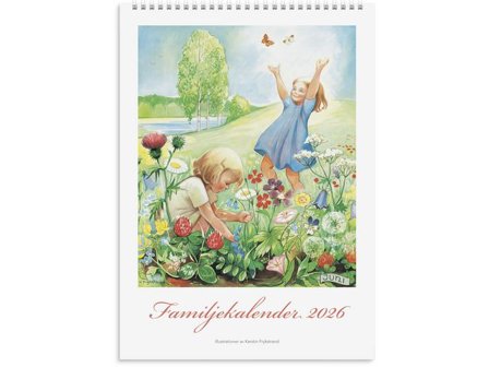 Burde Familjekalender Kerstin Frykstrand 2026 - Lyreco - Almanackor och kalendrar > Väggkalendrar > Familjekalendrar