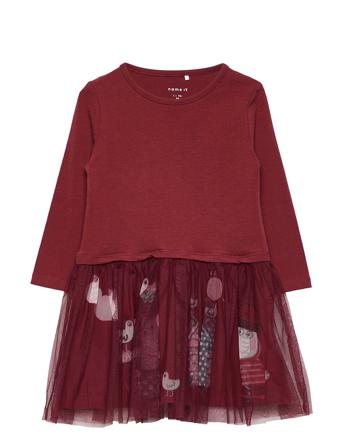 Nmfpeppapig Sulin Ls Dress Pep Red Name It