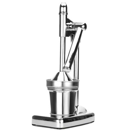Manuel presse i rustfrit stål, frugtpresser, håndholdt grøntsags- og frugtpresser, appelsinpresser, blender, fremstillingskop