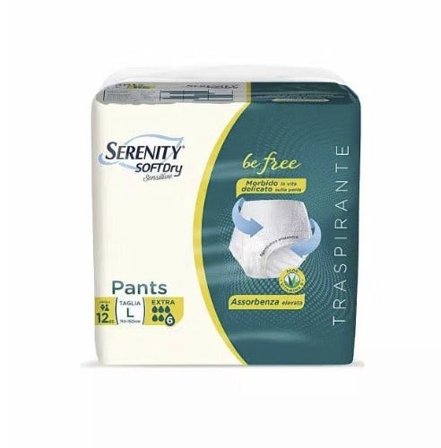 Serenity Pants sd Sensitive be Free Extra l 12 Pezzi