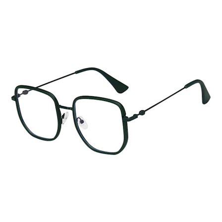 Anti-blått ljus glasögon fyrkantig ram glasögon GRÖN