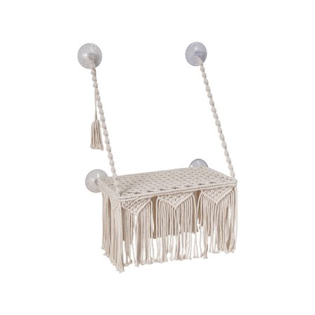 1 stykke boheme kat sugekop hængekøje, blonder katteseng tapet