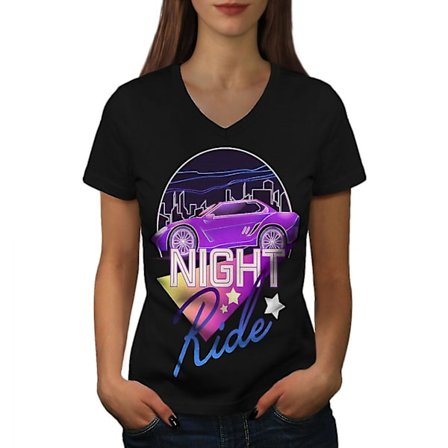Night Ride Classic Car Women T-shirt