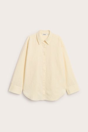 Kappahl | Koszula z mieszanki lnu Jasnożółty XL | Jasnożółty