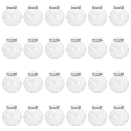 24 stk julegodteribokser Saftflasker Oppbevaring Transparent Beholder