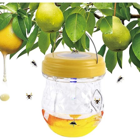 Hornetfeller for utendørs | Solcelledrevet biefanger | Jaktrekke for veps, hornetter, fruktfluer, bier og guljakker
