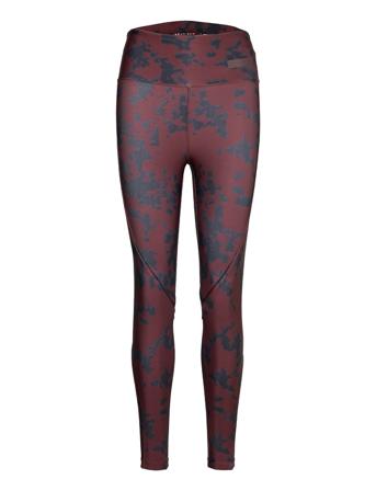 Printed Piping Tights Red Röhnisch