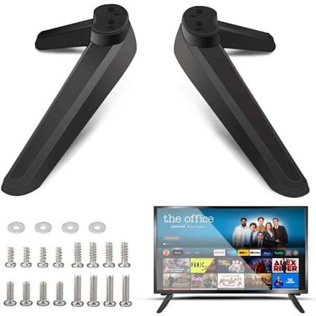 Universelt TV-stativ med skruer, kompatibelt med de fleste 32 40 49 tommer fladskærms-tv'er, støtteben, base, bordstativ