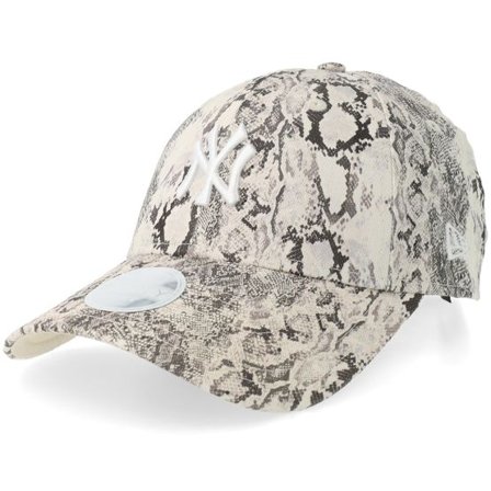 New Era - MLB Beige adjustable Keps - New York Yankees Womens Snake 9FORTY Stone/White Adjustable @ Hatstore