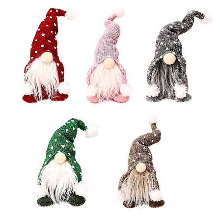 Nissedukke Valentinsdagsgave Dekorativ Nissedukke Håndlaget Plysj Nissedukke Festlig Romdekor Peispynt