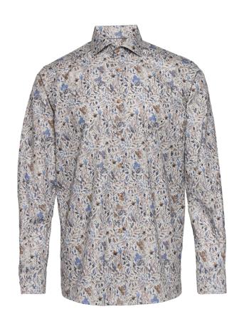 Men's Shirt: Business Fine Twill Patterned Eton