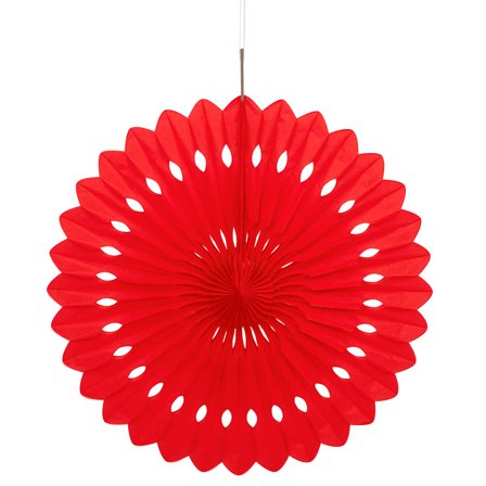 Hängande Honeycomb Solfjäder Röd