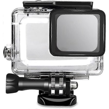 Vattentätt skyddshölje för Gopro Hero 7 Black, skyddande undervattensdykningsskal 45m med fäste för Go Pro Hero 6/5 & Gopro Hero 7 Black S