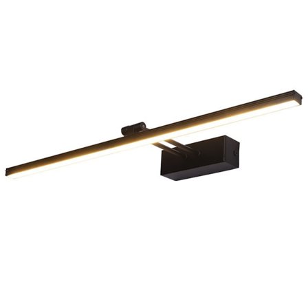 Moderne LED baderomsbelysning, energibesparende med fleksibel belysning og frostet diffuser, aluminium og akrylmateriale for bad og