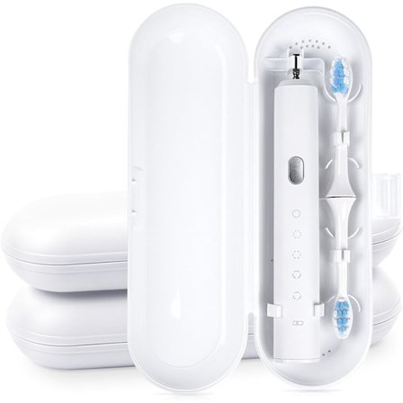 Matkasuojakotelo sähköhammasharjalle ja varahammasharjapäälle, matkalaukku