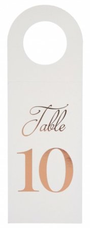 Pöytänumero pullo numero 1-10