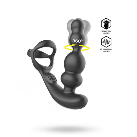 Klark Waving & Vibrating Plug With Remote - Sexleker Vuxen: Fleshlight, penisring, hylser & pumper