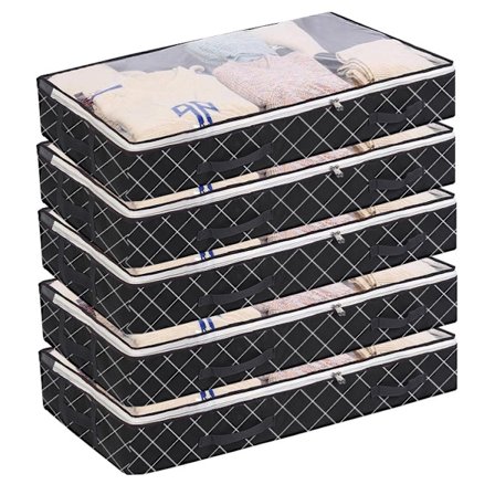 2-pack förvaringsväskor under sängen, hopfällbar förvaringsbehållare under sängen