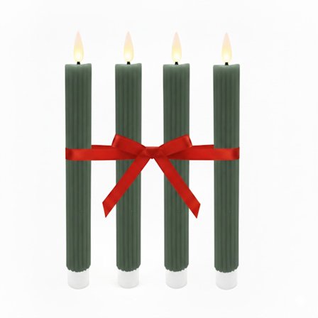 LED-vahakynttilät, 4 kpl:n setti, liekittömät, ajastimella