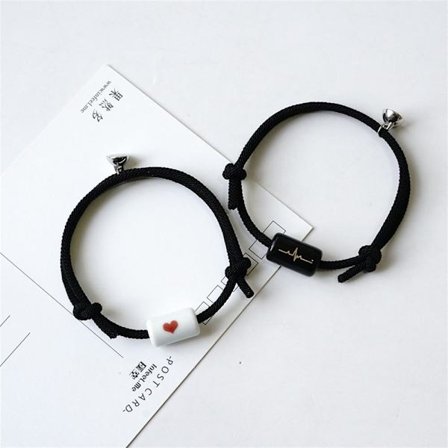 Par Armband Magnet Armband SVART black