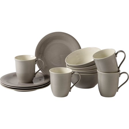 LIKE by Villeroy & Boch Group - Frokostsett Color Loop Stone Grå