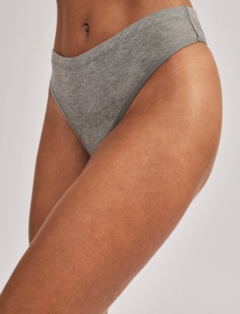 Movesgood Bamboo Uw Thong - Grey - M