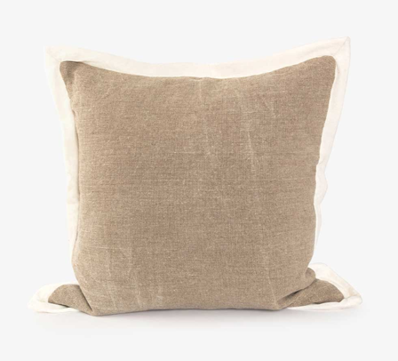 Lama Putetrekk med hvit fløyelskant 50x50cm