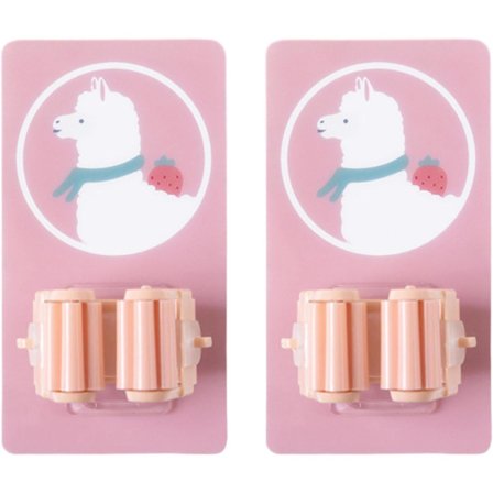 2 st Alpacka Mopphållare, Stark Självhäftande Mopp Kvast Hängare för Ki