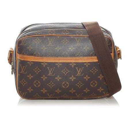 Louis Vuitton Vintage, Pre-owned Reporter PM Monogram Crossbody bag Bruin, Dames, Maat:ONE Size,Canvas