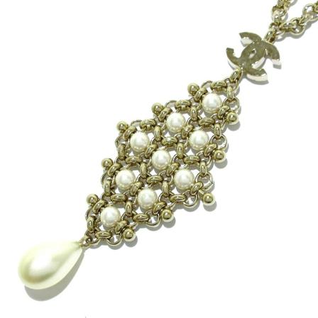 Chanel Vintage Necklaces Gul, Dame Vintage Smykker, Størrelse: ONE Size