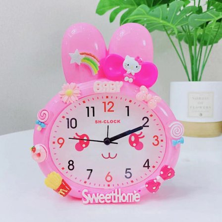 SAYTAY Soveværelse Vækkeur, Kanin Hoved Vækkeur, Student Hjemindretning Bordur