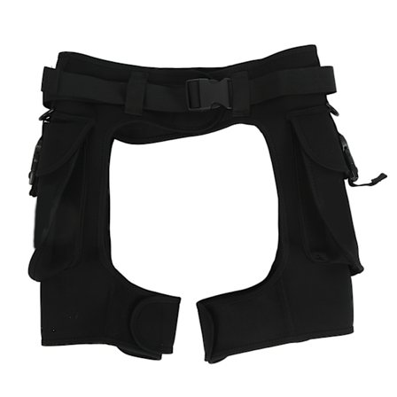 2,5 mm dykkershorts med åpen skritt, våtdraktshorts, vannarbeidsbukser for snorkling, svømming, L lengde (49–51 cm) midje (91–100 cm)