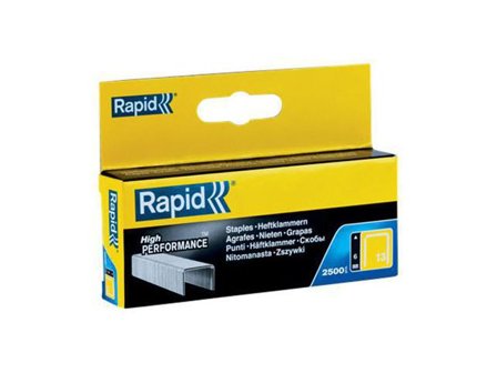RAPID Klamrar, 13/6 mm, galvaniserat stål 5000/fp - Lyreco - Kontorsmaterial - Till skrivbordet - Häftklammer och tillbehör