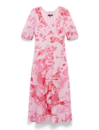 French Connection | Isla Odette Twist Neck Tea Drs | 36