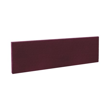 Rectangular desk screen, 1400x400 mm, burgundy