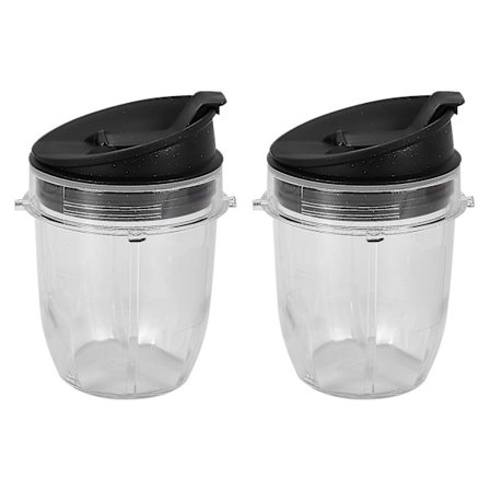 Saftpresser Tilbehør Kop Låg Til Ninja Saftpresser Til Nutri Ninja 12oz Kop 12 Ounce Blenderkrukke 2 Pak