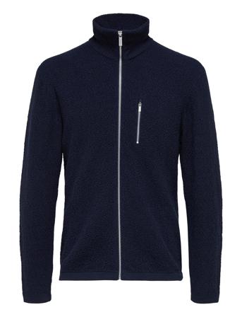 Slhjosh Ls Knit Zip Cardigan W Navy Selected Homme