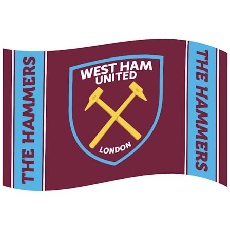 West Ham United Flag Crest Stripe