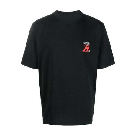 Heron Preston, Heron Preston T-shirts and Polos Czarny Czarny, Mężczyzna, Rozmiar: S