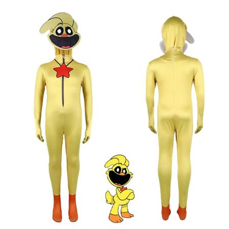 Uusi hymyilevä Critters Cosplay-asu Aminal Lila Kissa Catnap Elefantti Karhu Bodysuit Jumpsuit Naamio Poika Tyttö Halloween-asu Cosplay costume 1 160