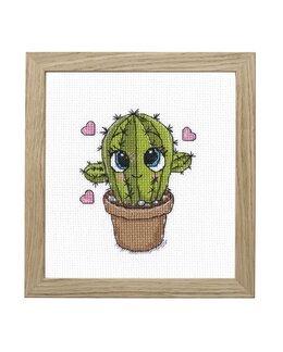 Broderikit Billede Lille kaktus - Oven