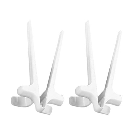 2pcs Finger Chopsticks Food Grade Anti-deform Plastic Creative Potato Chips Snack Finger Ring Chopstick For Home