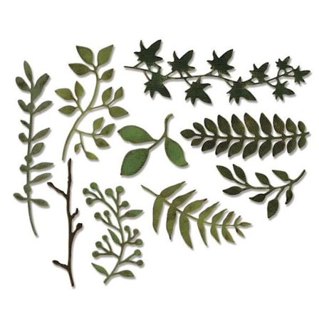 Die-skærematrix og embossing (Die) Thinlits Sizzix Grøn Have - Sizzix Ikke Relevant