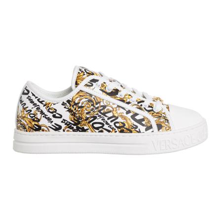 Versace Jeans Couture women's Schoenen leather trainers sneakers Court 88 Logo Brush Couture , Wit , Dames , Maat: 40 EU
