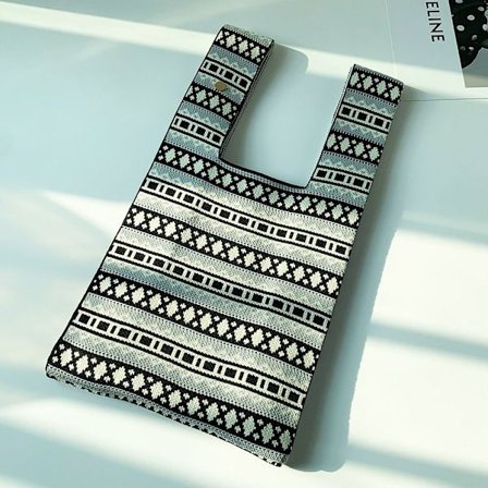 Knit Handbag Knot Wrist Bag 3 3