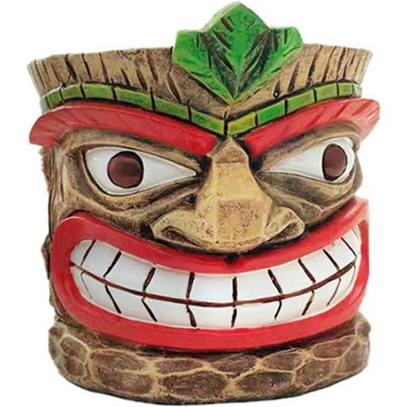 Tiki Planter Pot Sukkulent Totem Potted Ornaments Resin Håndverk Fl